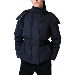 Sweaty Betty Formation Hooded Puffer Jacket French Navy Blue NWT Small